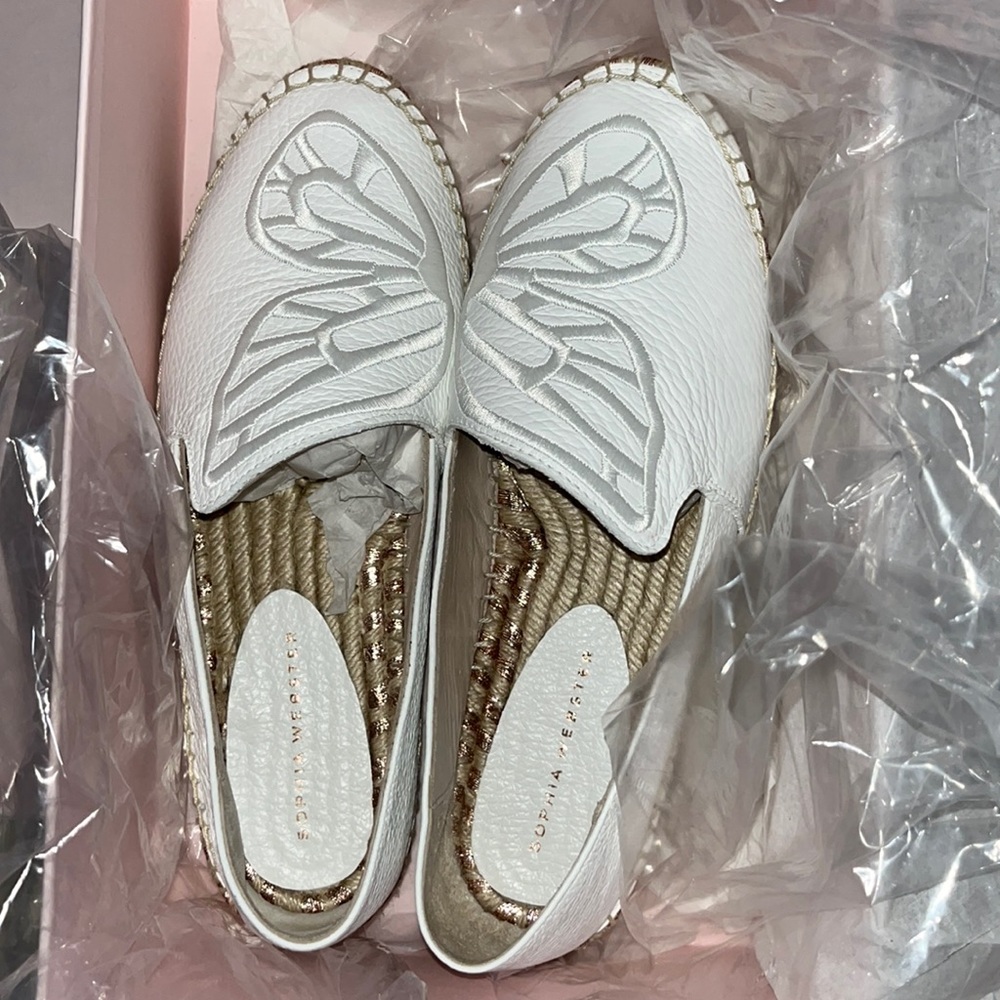 Sophia Webster White Bibi Espadrilles